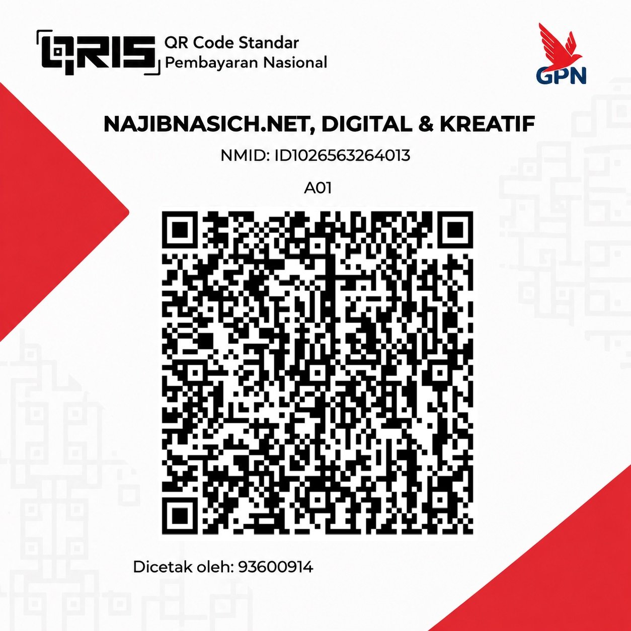 QRIS — Support Najib Nasich